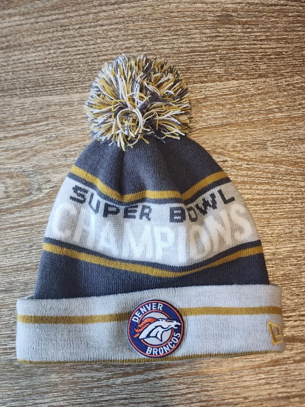 Denver Broncos Champions Super Bowl 50 Winter Beanie by New Era